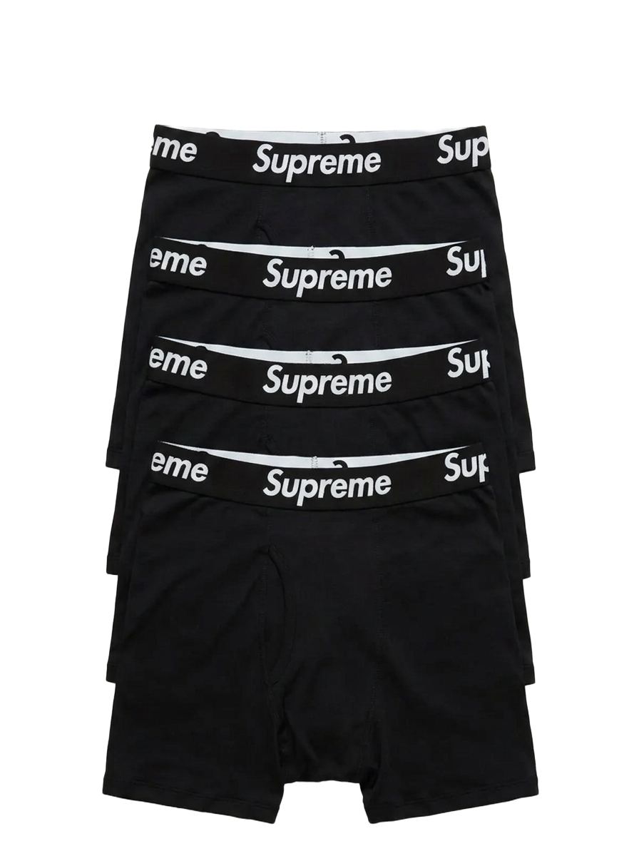 Supreme Boxer Briefs — Black (4-Pack)