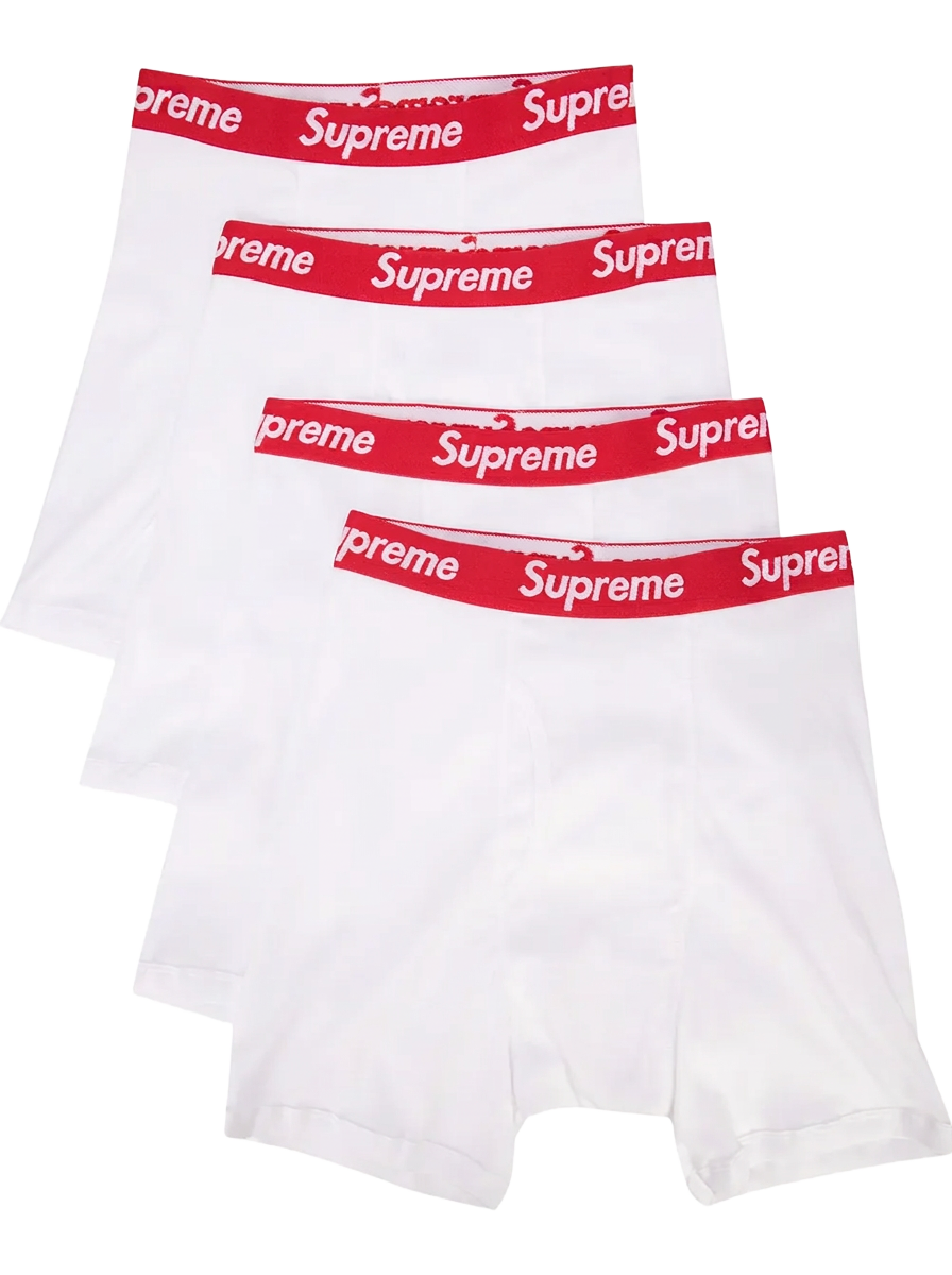 Supreme Boxer Briefs — White (4-Pack)